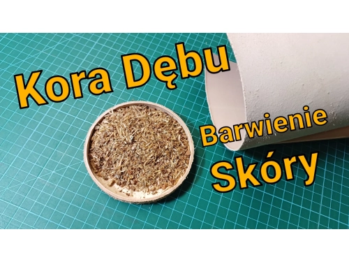 Kora dębu - barwienie skóry naturalnej